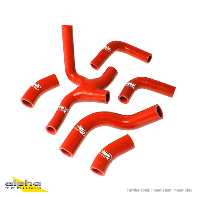 SAMCO SPORT Siliconschlauch Kit rot für Ducati 851 888 Modelljahr 1987-1991