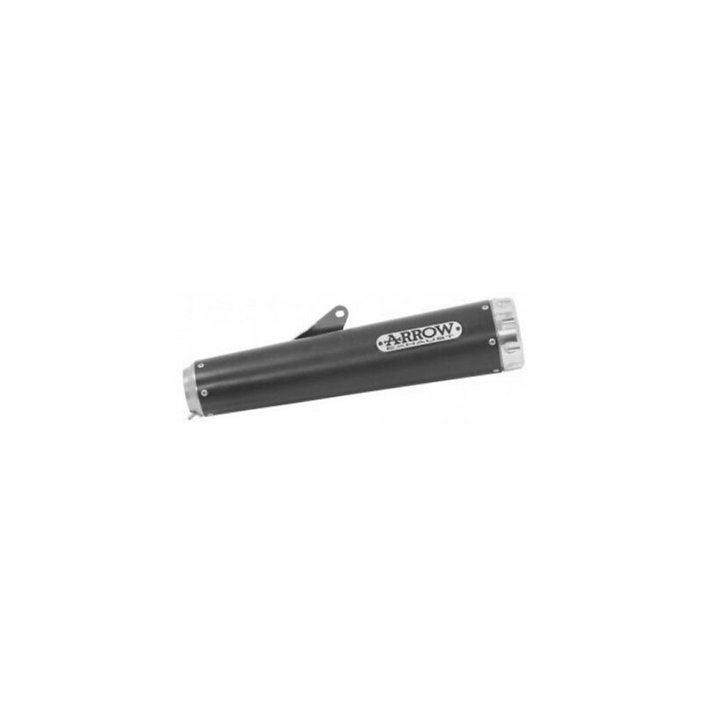 ARROW Auspuff REBEL Sip-On für Brixton CrossFire 500 X 2021-, Edelstahl schwarz mit Aluminium Endkappe