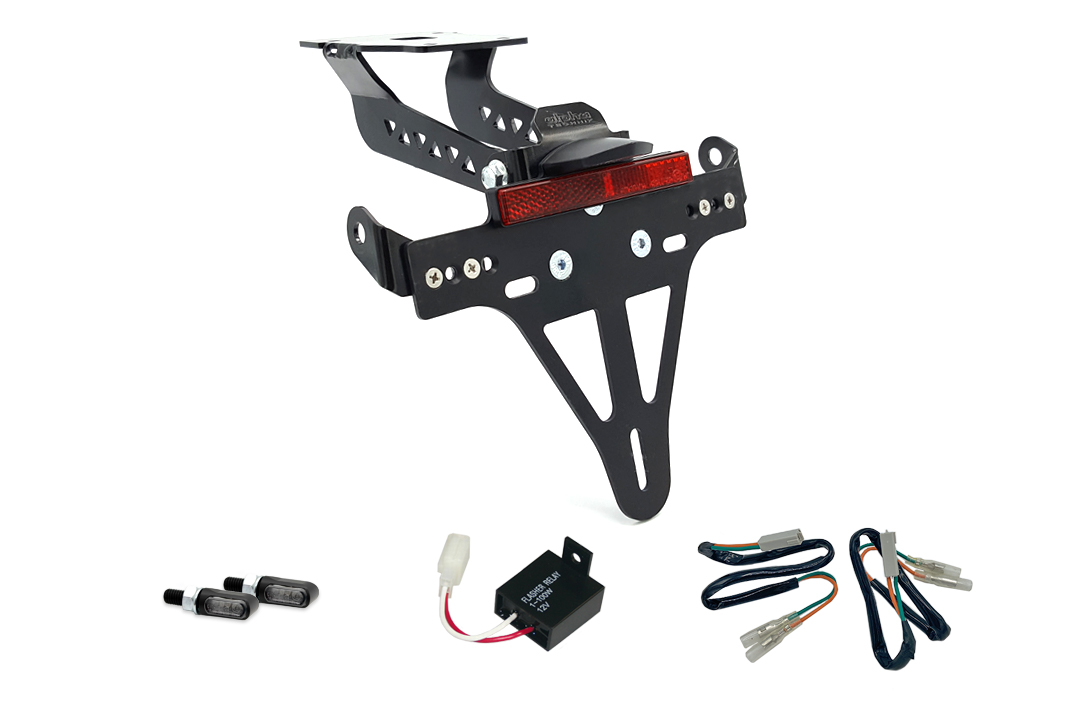 Kennzeichenhalter-Blinker-Kit M-LED für Kawasaki Z900  Modelljahr 2017-2019 (Hinten)