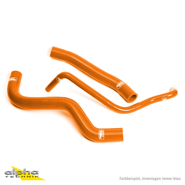 SAMCO SPORT Siliconschlauch Kit orange für Honda CB600F Hornet Modelljahr 1998-2006