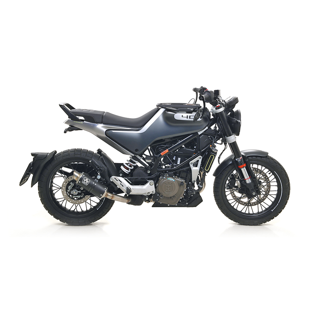 ARROW Auspuff DARK GP2 Edelstahl für Husqvarna Svartpilen 401 / Vitpilen 401