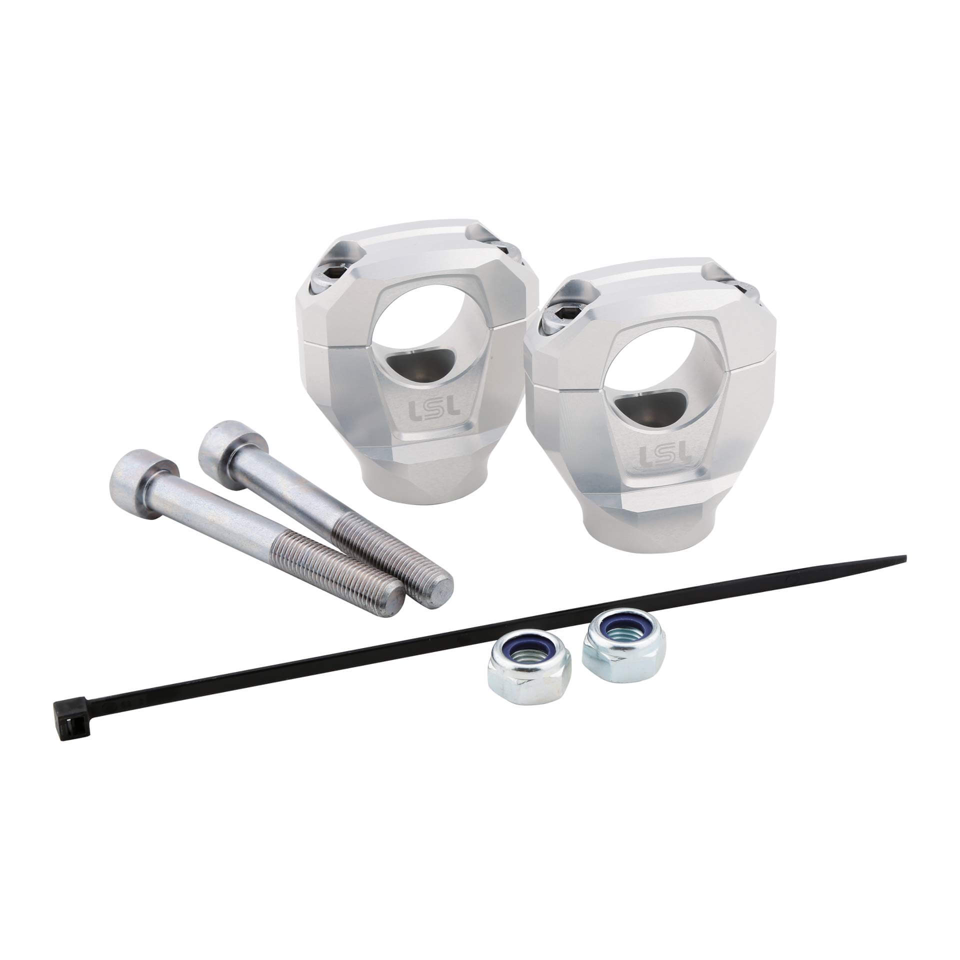 LSL GONIA Klemmbock-Kit 28,6 mm für BMW S1000R, Typ 2R99, 2R99r,  2021- , silber