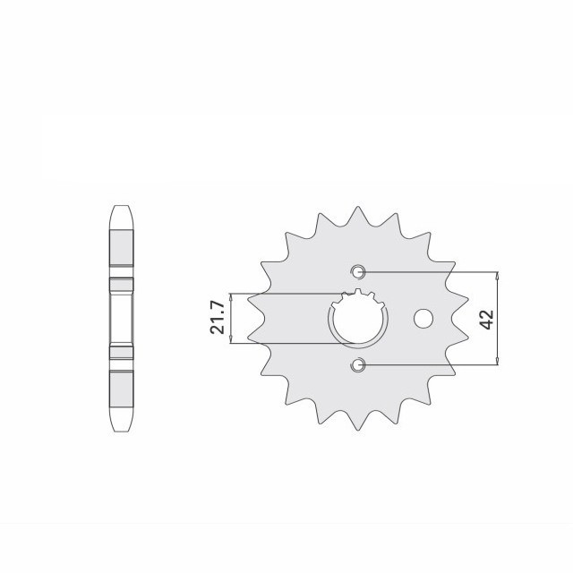 Ritzel, 15 Zähne, Teilung 530