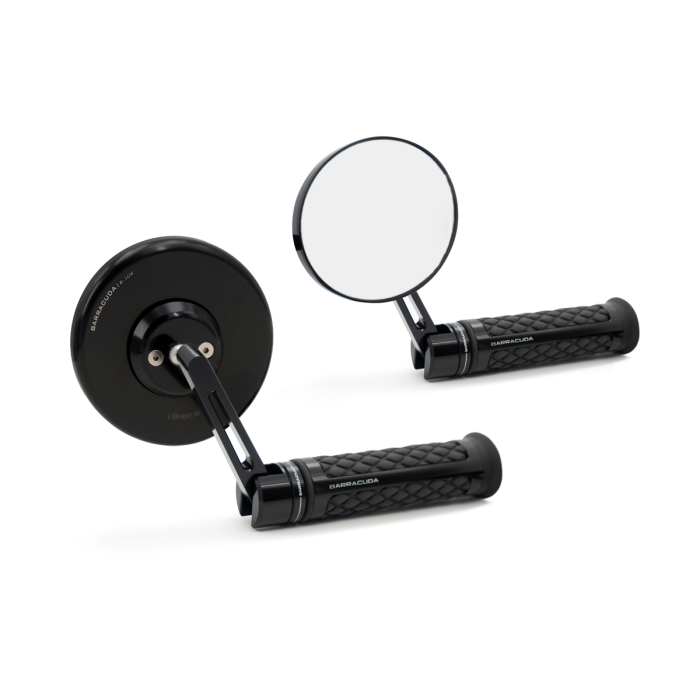 Barracuda Spiegel SKIN-S BAR END B-LUX schwarz/silber