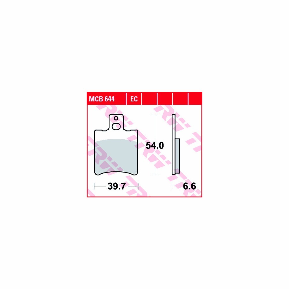 TRW Bremsbelagsatz Allround MCB644 vorne