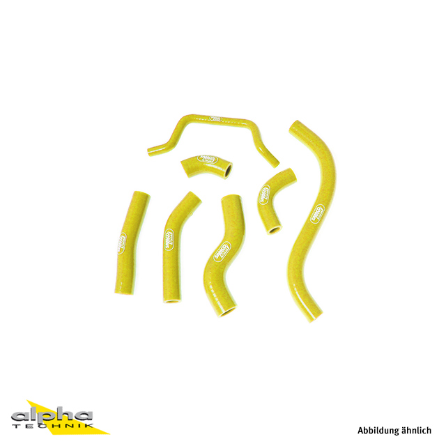 SAMCO SPORT Siliconschlauch Kit OEM Design gelb für Kawasaki KX450F Modelljahr 2012-2015