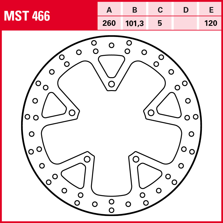 TRW Bremsscheibe Allround starr MST466