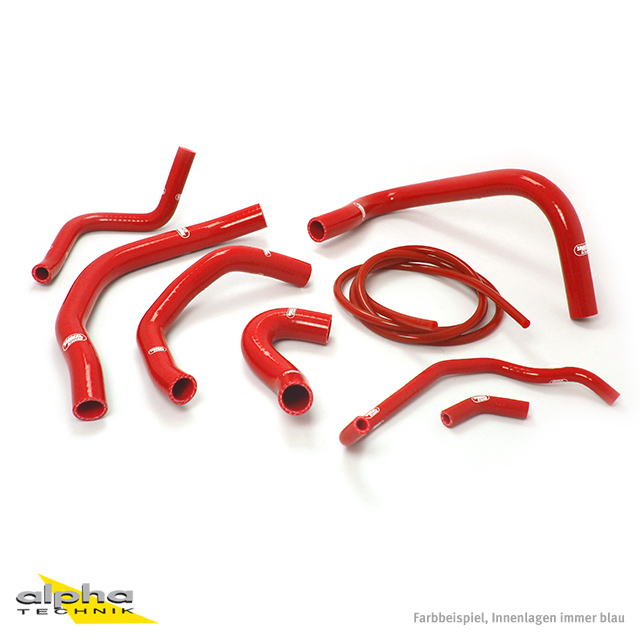 SAMCO SPORT Siliconschlauch Kit rot für Honda CBR900RR Modelljahr 1998-1999