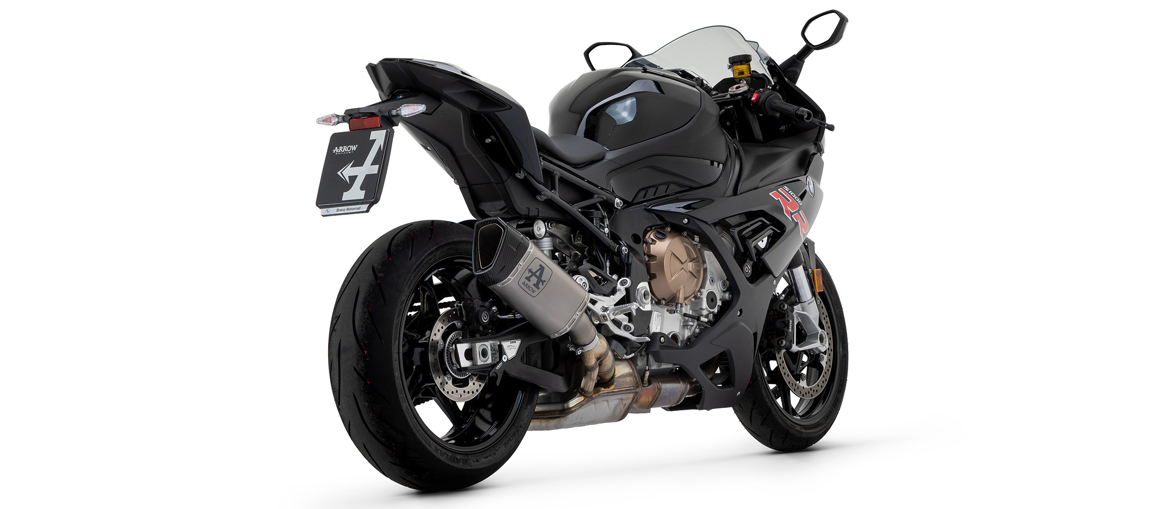 ARROW COMPETITION SBK PISTA DARK Racing-Titan-Komplettanlage für BMW S1000RR 2019-