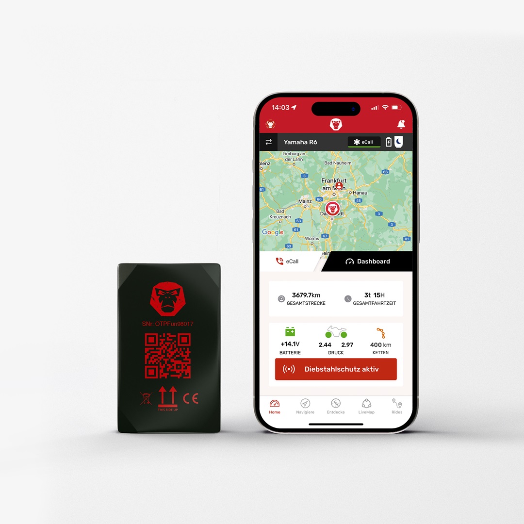 Ridelink Wingman GPS Tracker & Diebstahlmelder 