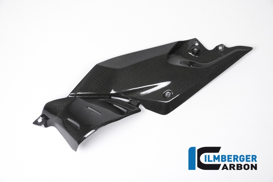 Ilmberger Carbon Seitendeckel unterm Tank links, Carbon