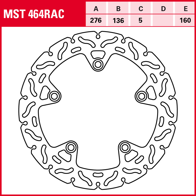 TRW Bremsscheibe Sportiv starr MST464RAC