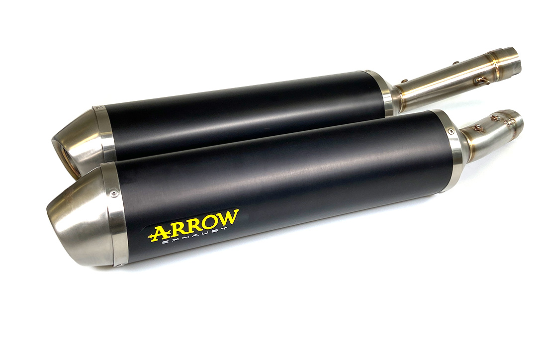 ARROW Auspuff RACE TECH für Aprilia RSV1000R / Tuono 1000R 2004-10 aus Aluminium, schwarz
