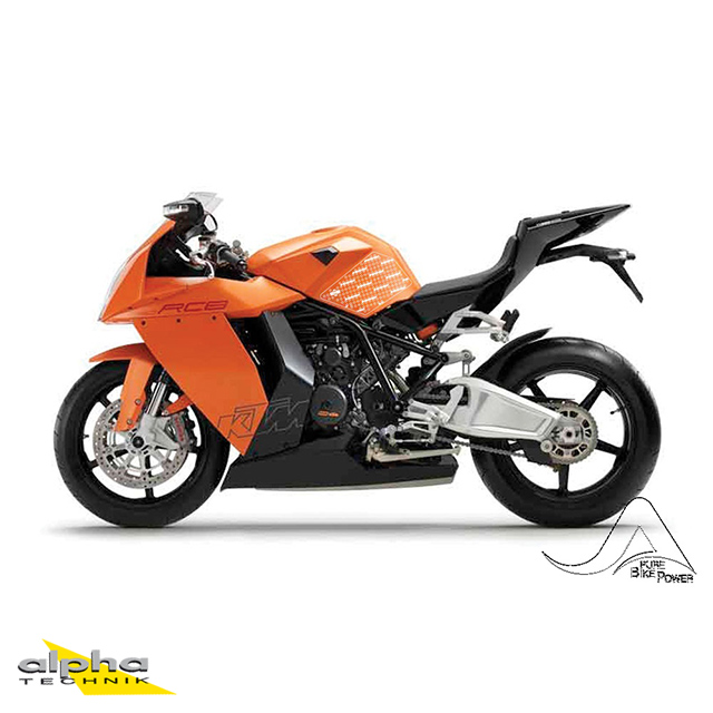 Stompgrip klar, Volcano, für KTM RC8 / RC125 / RC200 / RC250 / RC390