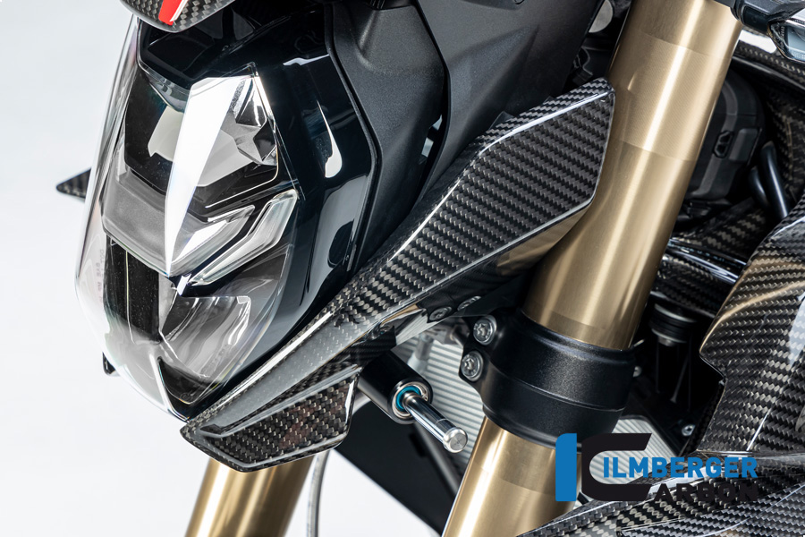 Ilmberger Carbon Seitliche Abdeckung am Scheinwerfer links, glänzend, BMW S1000R 2020-, M1000R 2023-