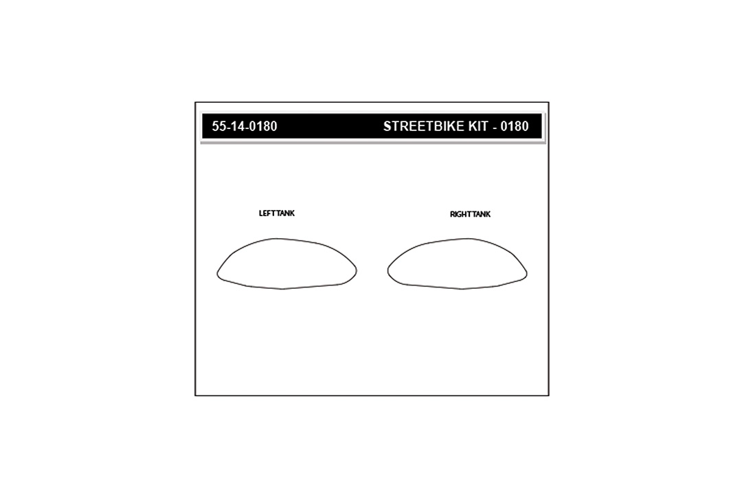 Stompgrip Tank Pad schwarz, Icon, Streetbike Tank Kit - Tank Seiten, für Aprilia RSV4 und Tuono V4 1100 2021-2022