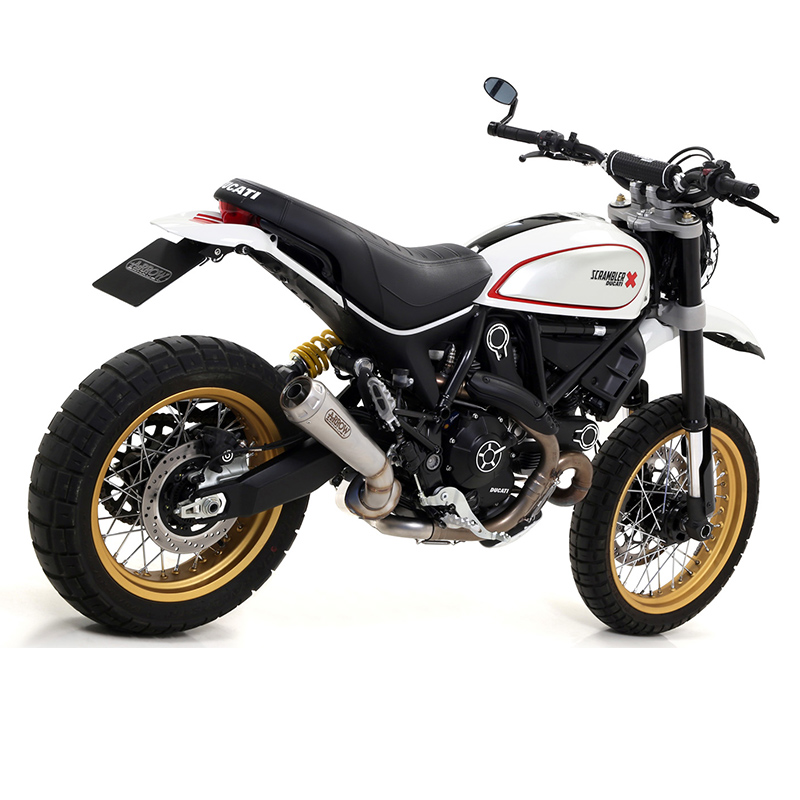 ARROW PRO-RACE Edelstahl Endschalldämpfer für Ducati Scrambler Desert Sled ab Modelljahr 2017-