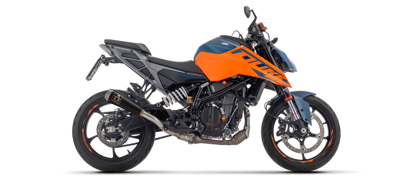 ARROW Auspuff PRO RACE DARK NiChrom schwarz für KTM DUKE 125, DUKE 390 Modelljahr 2024-