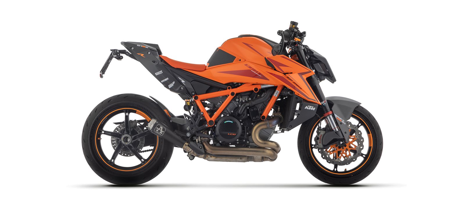 ARROW Auspuff PRO RACE DARK NiChrom schwarz für KTM DUKE 125, DUKE 390 Modelljahr 2024-