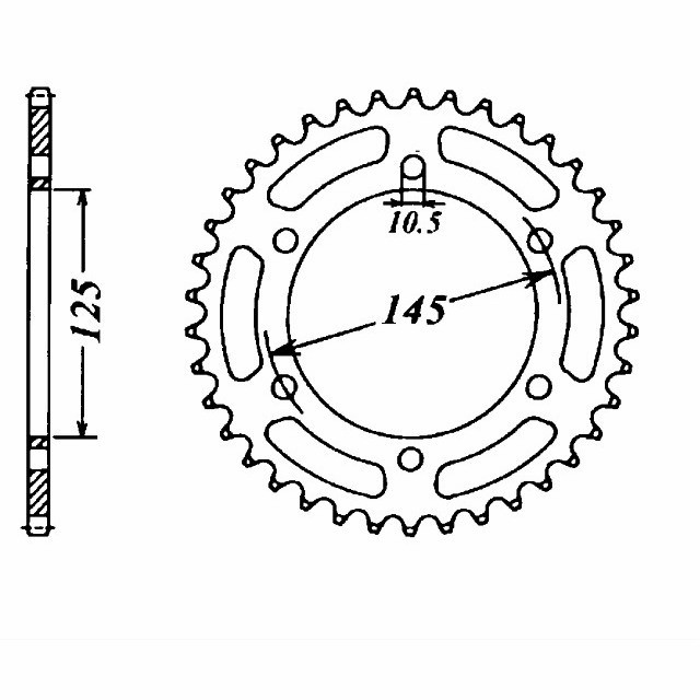 DID Kettensatz mit 520ZVM-X Kette, Farbe standard, für Yamaha XJ600N, RJ01, Modelljahr 1998-2000