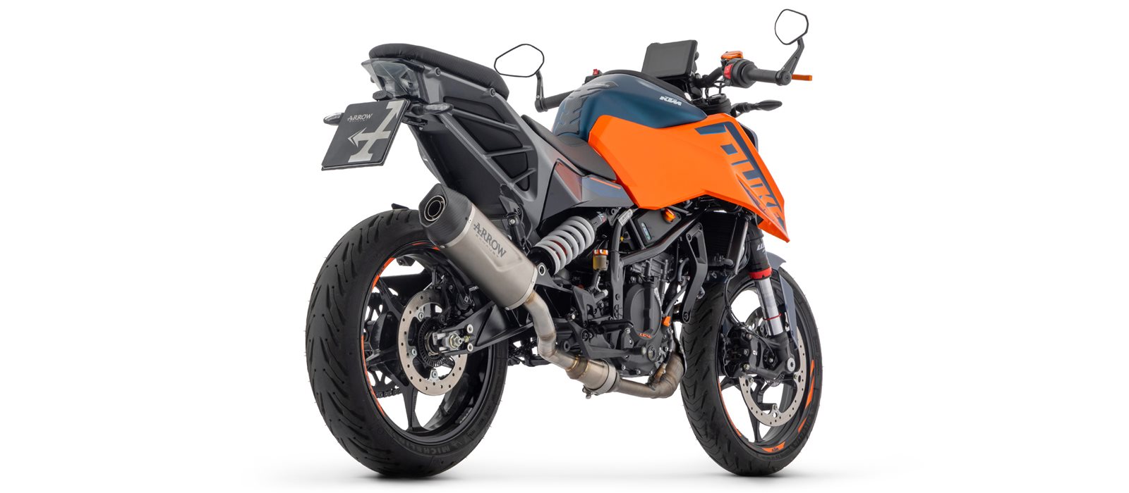 ARROW Auspuff INDY RACE EVO Titanhülle für KTM DUKE 125, DUKE 390 Modelljahr 2024-