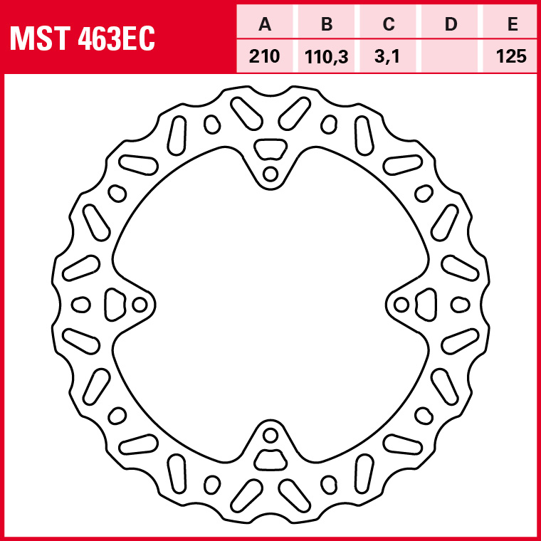 TRW Bremsscheibe Offroad starr MST463EC