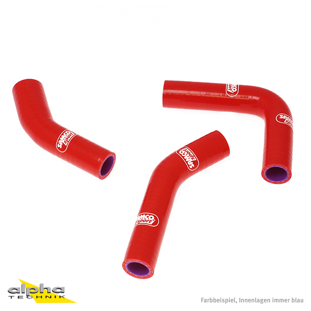 SAMCO SPORT Siliconschlauch Kit rot für Yamaha RD250LC RD350LC Modelljahr 1980-1985
