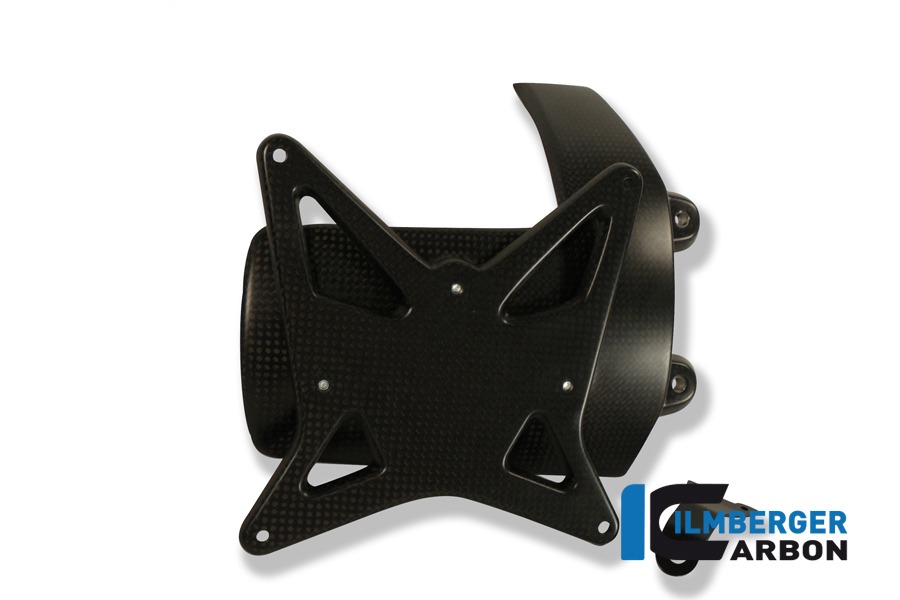 Ilmberger Carbon Kennzeichenträger incl. Kettenschutz, Carbon