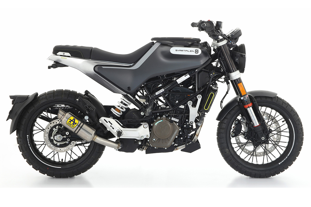 ARROW GP2 Slip-On Auspuff für Husqvarna Svartpilen 125 2021-, Titan
