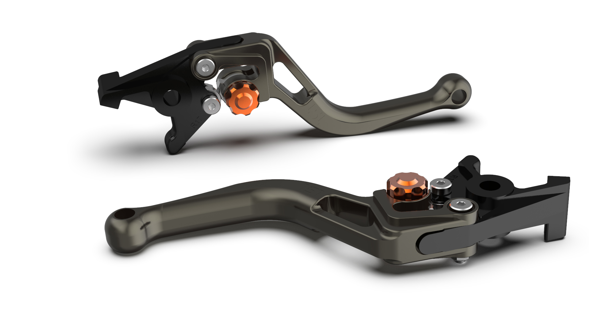 LSL Kupplungshebel BOW L83R, kurz, anthrazit/orange