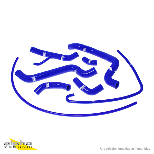 SAMCO SPORT Siliconschlauch Kit blau für Ducati 848 1098 R S 1198 R S Modelljahr 2007-2014