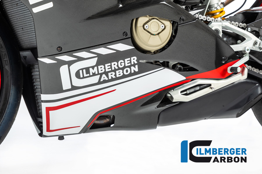 Ilmberger Carbon Verkleidungsunterteil links glanz für Ducati Panigale V4 / V4S ab 2018