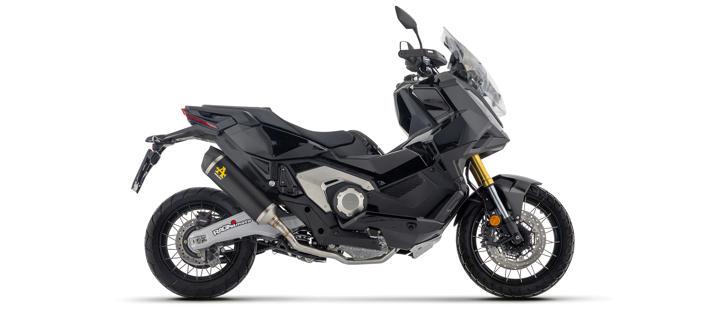 ARROW Auspuff RACE-TECH DARK Aluminium schwarz, lange Version, für Honda X-ADV 750 RH21 Modelljahr 2025-
