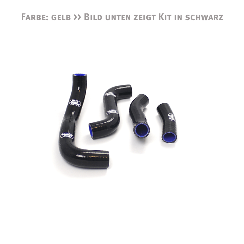 SAMCO SPORT Siliconschlauch Kit gelb für Kawasaki ZRX1100 ZRX1200 ab Modelljahr 1997- nur für Fahrzeuge ohne Vergaserenteisung