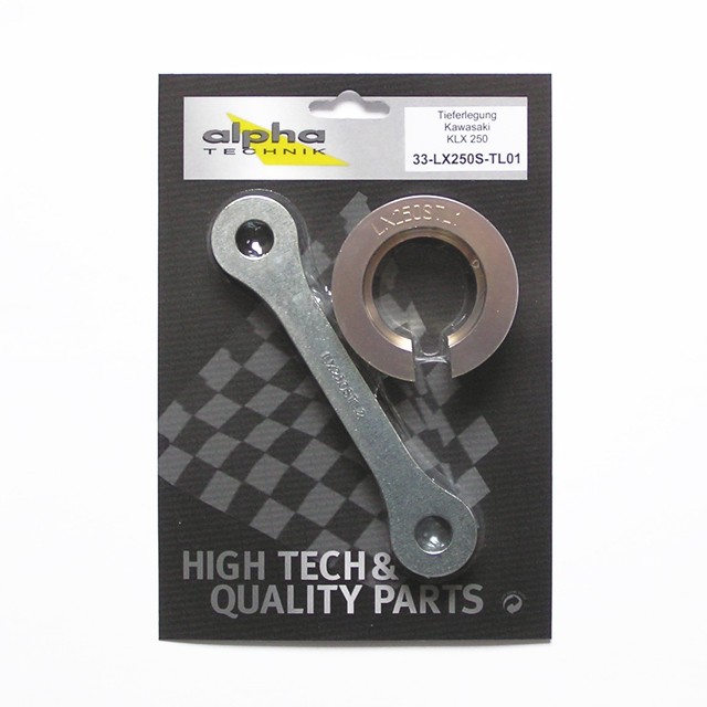 alpha Technik Tieferlegungssatz 40mm für Kawasaki KLX250; Typ LX250S; Modelljahr 2009-
