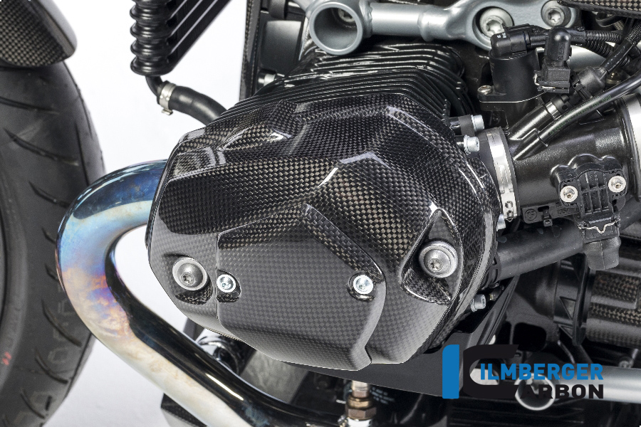 Ilmberger Carbon Ventildeckel links, glänzend, BMW R nineT 2014-2017, R nineT Racer, Scrambler, Urban GS 2016-