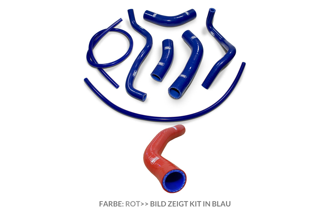 SAMCO SPORT Siliconschlauch Kit rot für Yamaha Tenere 700 Modelljahr 2019-2024