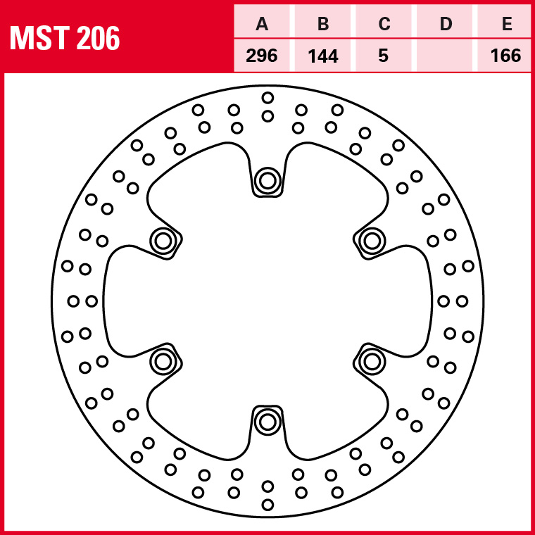 TRW Bremsscheibe Allround starr MST206