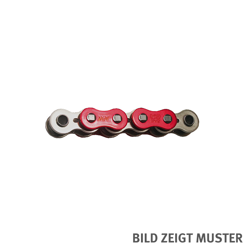 Kette ENUMA MVXZ-2 525, ideale OEM-Ersatzkette - 126 Glieder - Farbe Rot metallic