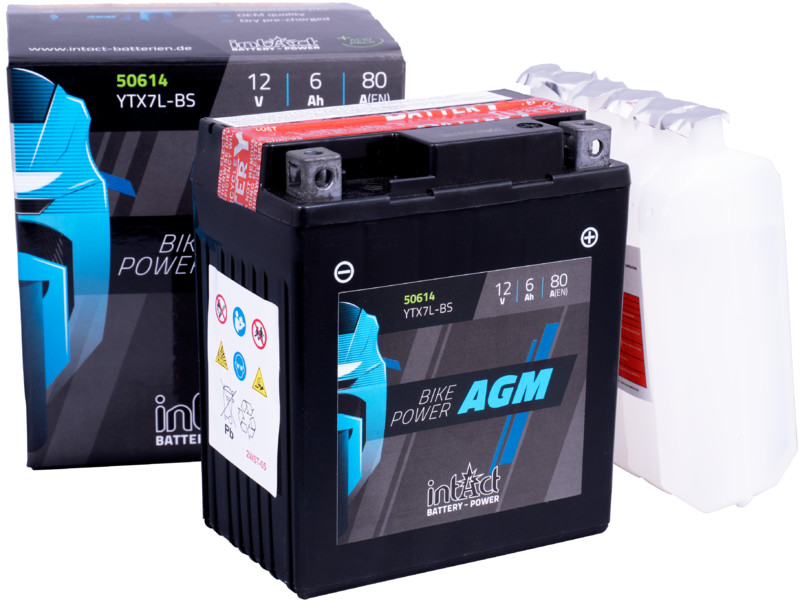 Intact AGM Batterie  YTX7L-BS