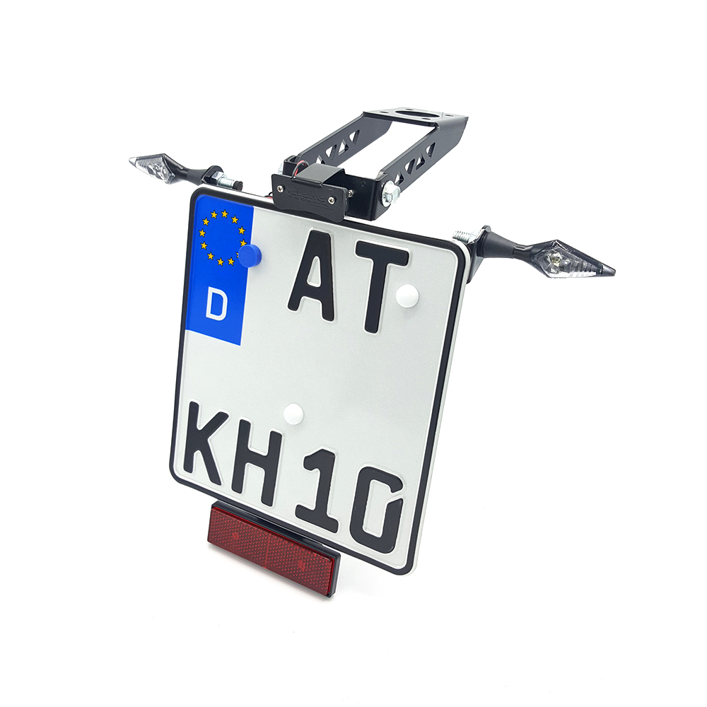 alpha Technik Kennzeichenhalter für Yamaha YZF-R6; Typ RJ27; Modelljahr 2017-
