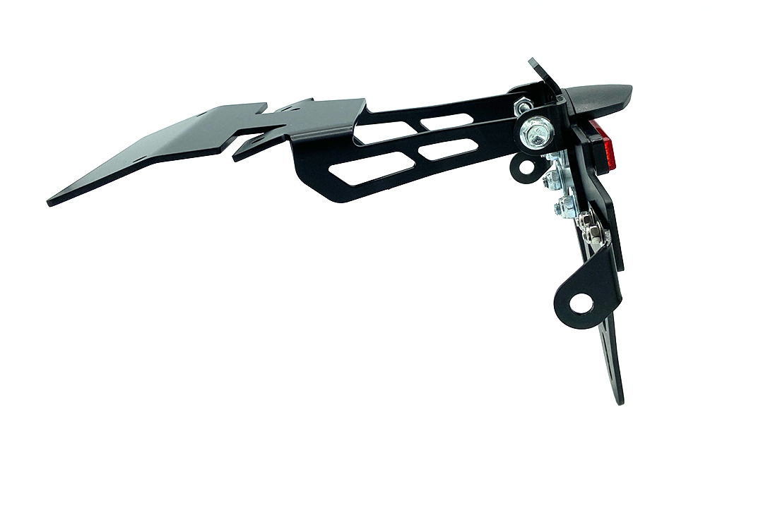 alpha Technik Kennzeichenhalter Edelstahl schwarz für Honda NC750X ab 2021-
