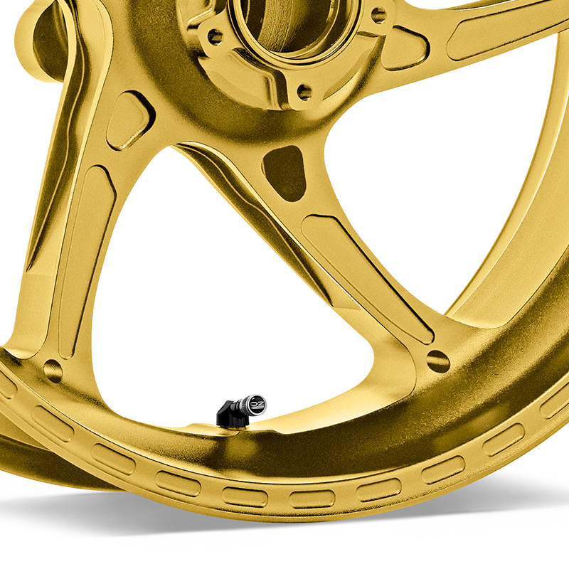 OZ Gass RS-A Aluminium Satz in goldfarben matt für BMW S1000RR (NUR für Gussfelge - 5-Loch), 2009-2018 und S1000R, 2013-2020