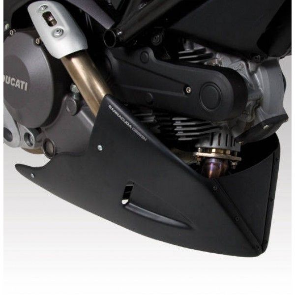 Barracuda Bugspoiler AEROSPORT für Ducati Monster 696 2009 - 2014 Monster 796 2011 - 2015 schwarz unlackiert