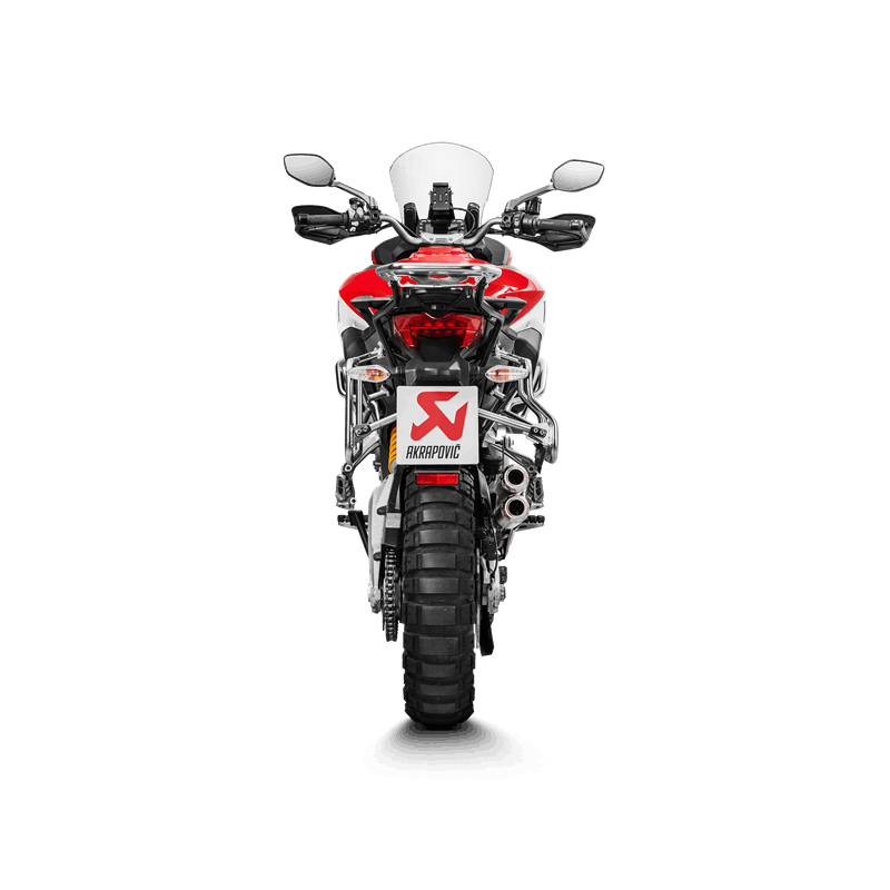 Akrapovic Slip-On Line (Titanium) Auspuff für Ducati Multistrada 1200 Enduro 2017-2018, Mulitstrada 1260 Enduro 2019-2020, Multistrada 950/950S 2017-2020