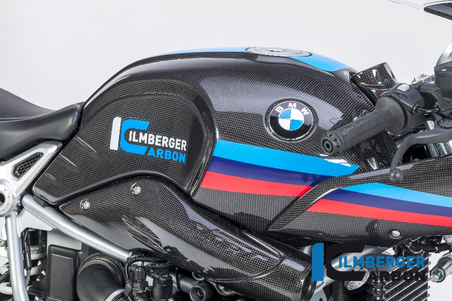 Ilmberger Carbon Abdeckung am Rahmenheck rechts, glänzend, BMW R nineT 2014-2017, R nineT Racer, Scrambler, Urban GS 2016-