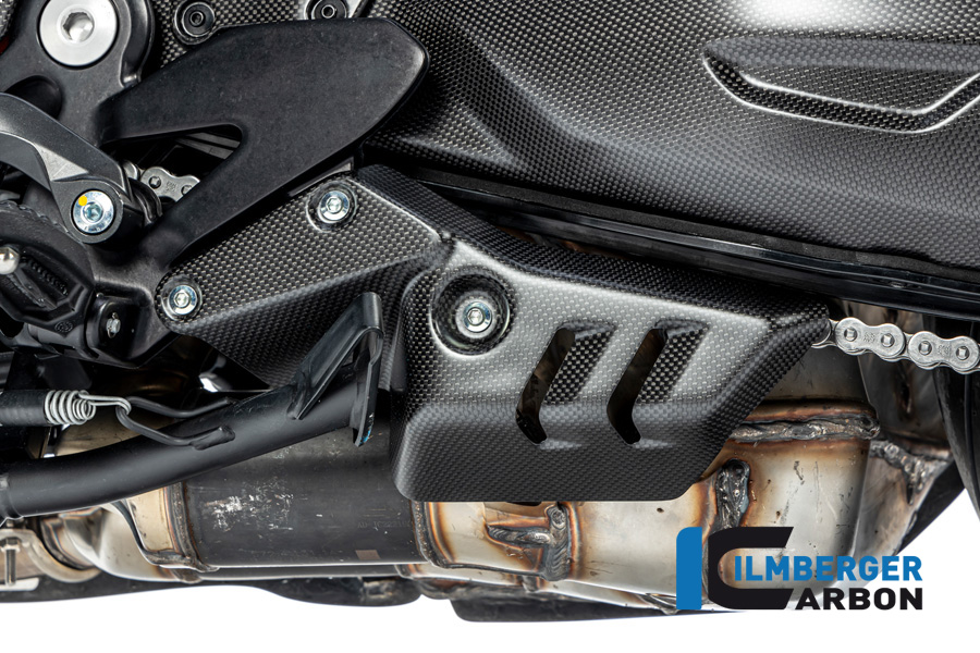 Ilmberger Carbon Auspuff Cover links für Ducati Diavel V4 ab Modelljahr 2023- , matt