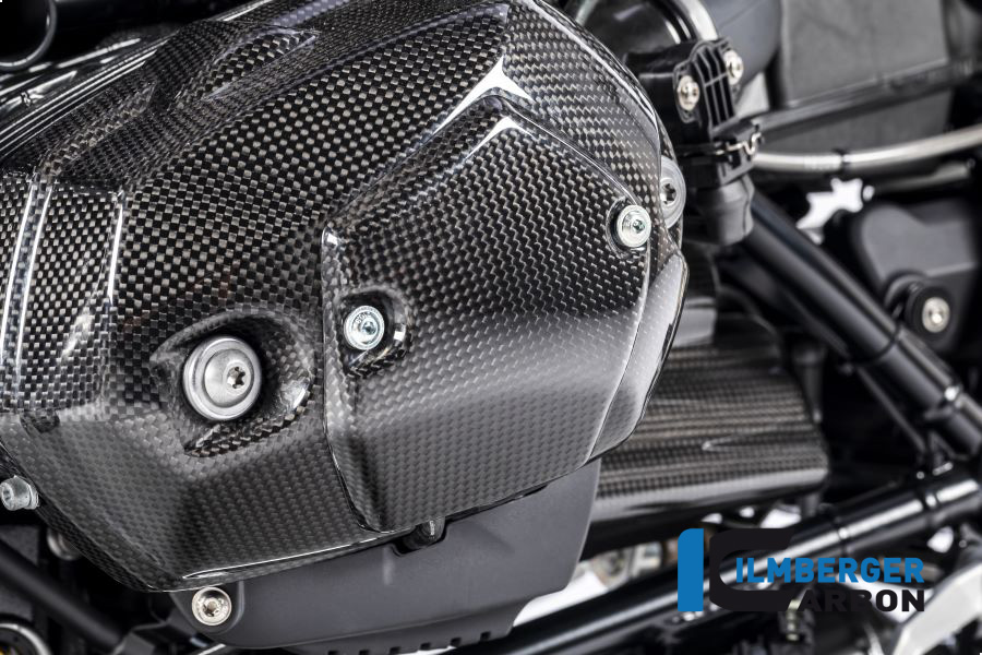 Ilmberger Carbon Ventildeckel links, glänzend, BMW R nineT 2014-2017, R nineT Racer, Scrambler, Urban GS 2016-