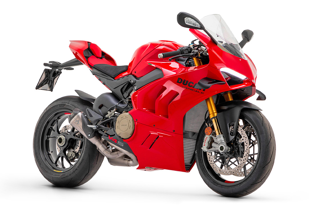ARROW Auspuff WORKS Titan mit Titan-Zwischenrohr für Ducati Panigale V4 und Streetfighter V4