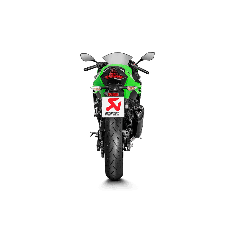 Akrapovic Slip-On Line (Carbon) Auspuff für Kawasaki Ninja 400 2018-2025, Z400 2019-2025
